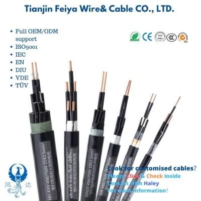 PVC 450/750V 8 Cores 2.5mm Wdzb-Kyjy23 Sta XLPE Control Cable