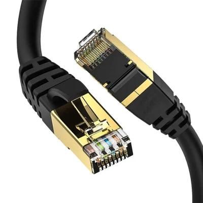2000MHz Cat8 Patch Cord 40gbps Cable Cat8 Ethernet Shielded LAN Cable Cat8
