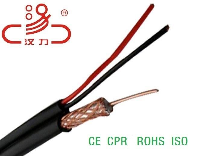 Rg59 Siamese Coaxial Cable+ 2c Power Cable for CCTV / Power Transmission