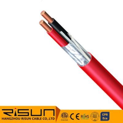 Plenum Rated Power Limited Fire Alarm Cable 2 Conductor Shielded