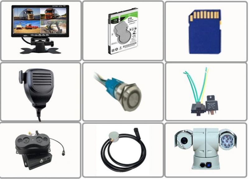 Car Video Extension Cable 4pin Aviation for CCTV Rearview Camera Truck Trailer Camper Bus