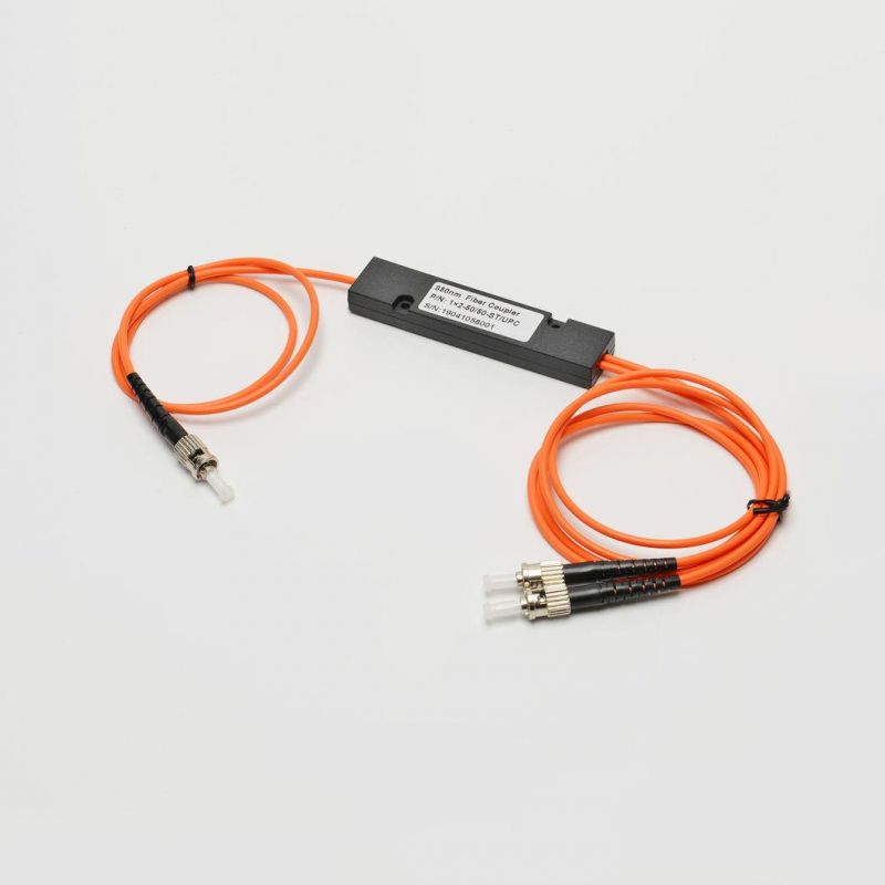 1X2 ST/PC 3.0mm Fiber Cable ABS Box Optical Splitter Coupler