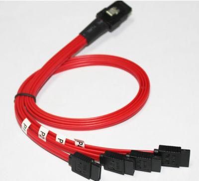with 8pin Sgpio 50cm Perfect Minisas 36pin-7pin Sff-8087 to 3 /4 /8 SATA Data Cable