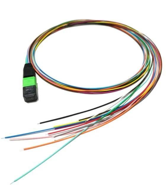 MTP Pigtail Sc Patch Cord Dys 12 Fiber Optical Communication Cables OEM Factory Testing Kit Ribbon MTP MPO Sc LC Patch Cord Pigtail 12 Cores FTTH FTTX Solution