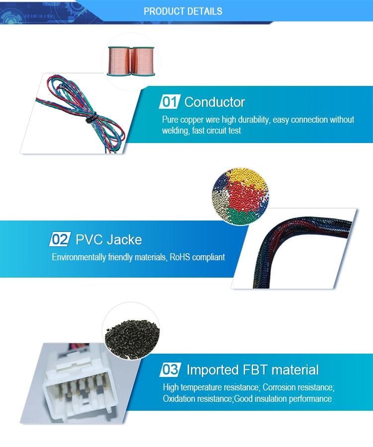 Molex Connector Youye Cable Customized Machine Internal Wiring Harness