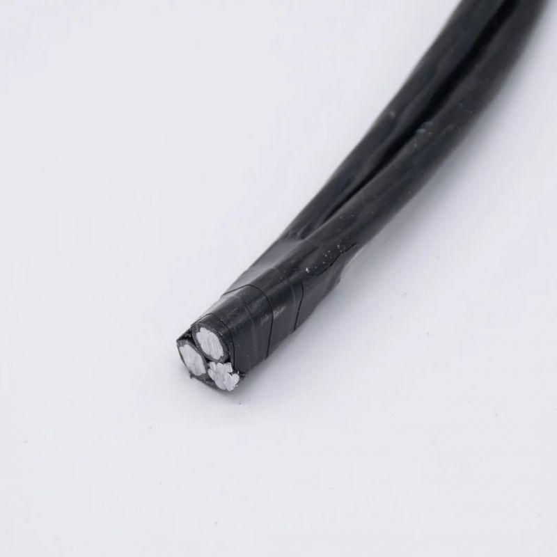 ACSR Conductor PE Insulation Triplex Service Drop Aerial Bundle Cable