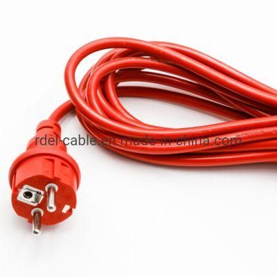 Power Cable Schuko Europe VDE Approved Water Proof Plugs IP44 H05rn-F 3X1.5