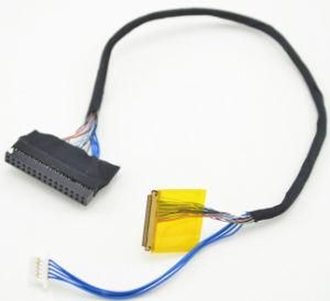 Xaja China Supplier Ipex-20454-30p to Fi-X30hl Shield Lvds Cable for LCD Monitor