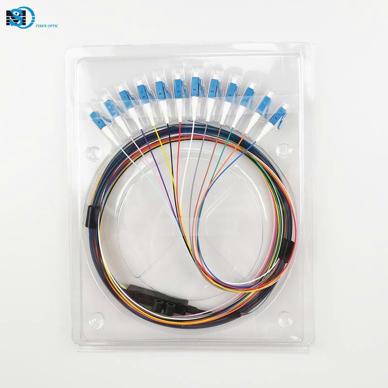 Communication Equipment LC/Upc Sm 12 Fibers Colored Cable Fiber Optic Pigtail