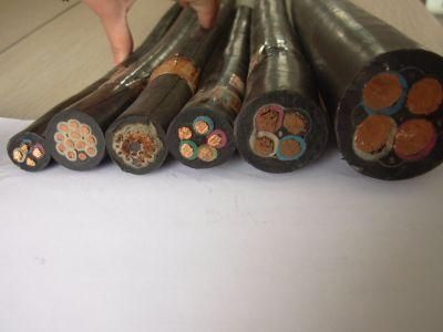 Copper Conductor Rubber Insulation Rubber Sheath Trailing Cable