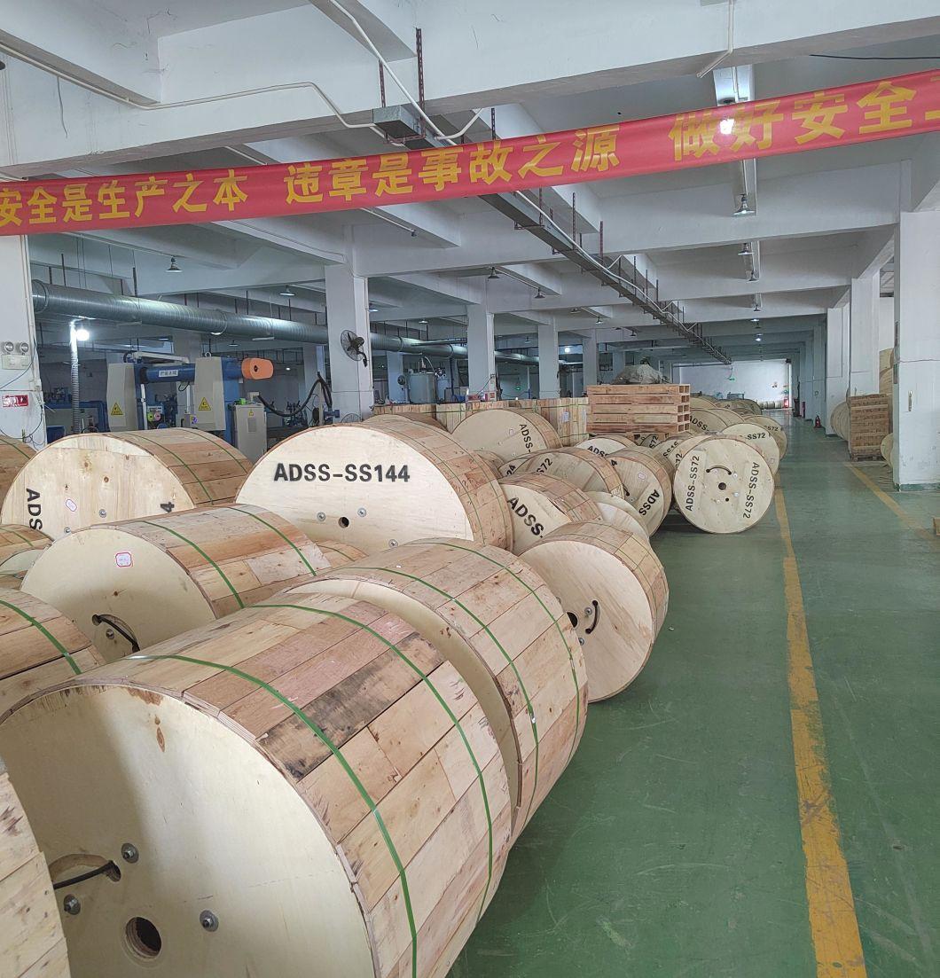 Factory ADSS Double Jacket Non-Metallic Kevlar Fiber Optic Cable