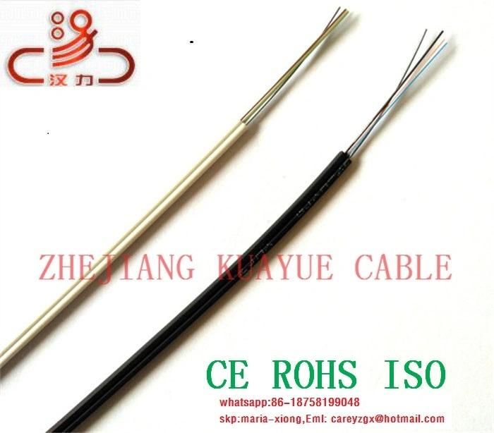 Outdoor Optic Cable FTTH Drop Wire 1 2 4 Cores G657A G652D Fiber FRP