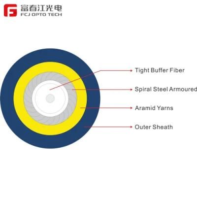 Om3-300 PVC/LSZH Multi-Mode Fiber Optical Cable From a 30-Year-Old Factory