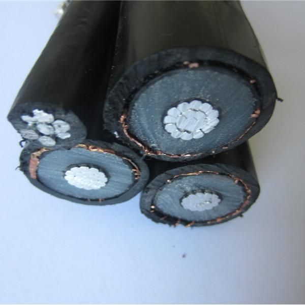 24kv Al/XLPE/CT/PVC Mv Overhead Cable with 50mm2 Steel Wire Messenger