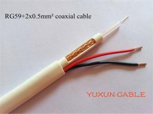 Best Seller CCTV Cable Rg59+2X0.5mm2 Power Coaxial Cable