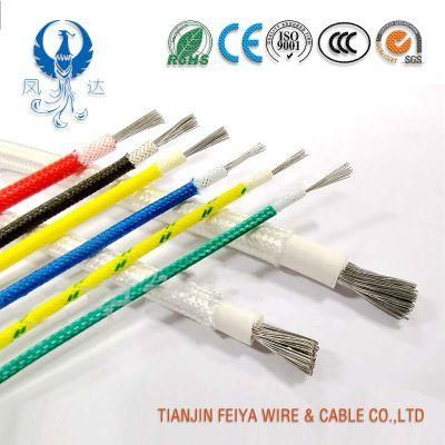 Single-Core Flexible Copper Wires Class 5 Glass Fiber Brainded Silicone High Temperature Cables
