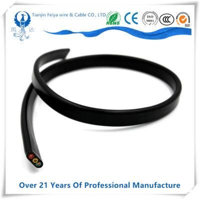 Flat Elevator Cable with Steel Wire Shield Festoon Elevator Traveling Cable