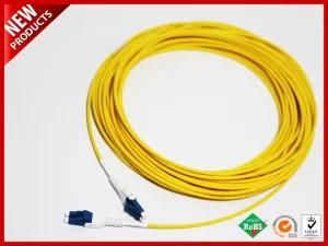 LC UPC to LC UPC Duplex 3.0mm PVC OFNR OS2 Singlemode Uniboot Fiber Patch Cable