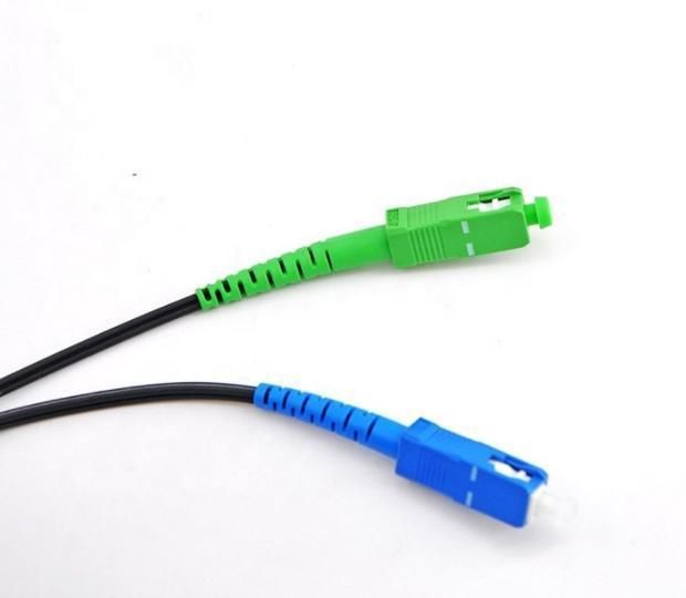 Sc/Upc-Sc/APC Fiber Optic Drop Cable 3.0mm Patch Cord G657A FTTH Indoor 3.0mm/2.0mm St-St Fiber Optic Patch Cord