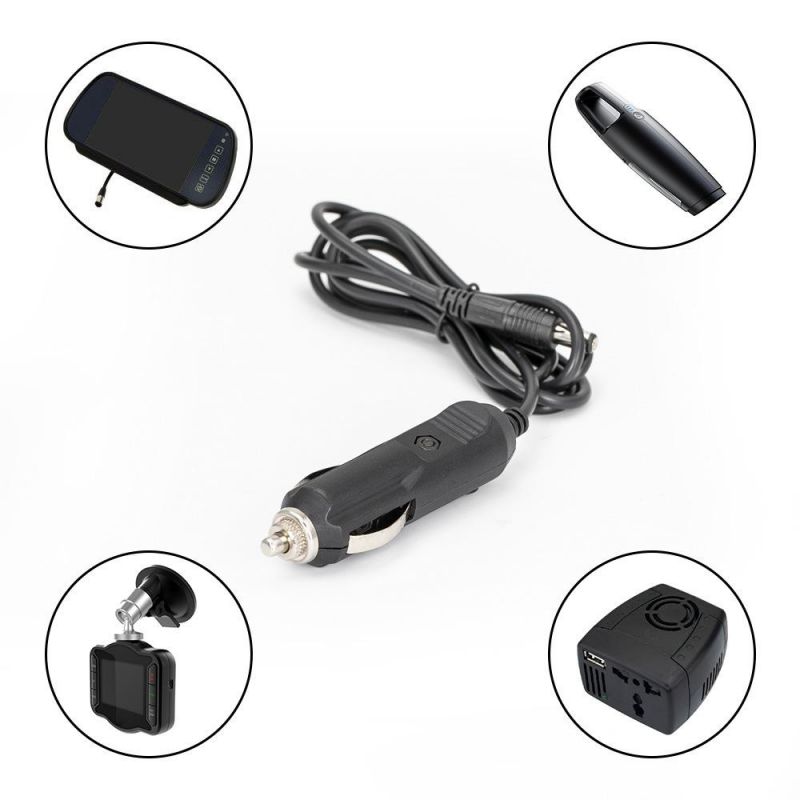 12V 24V 16AWG Car Cigarette Lighter Male Plug to SAE Quick Release Connector Extension Battery Charger Cable for Vehicle