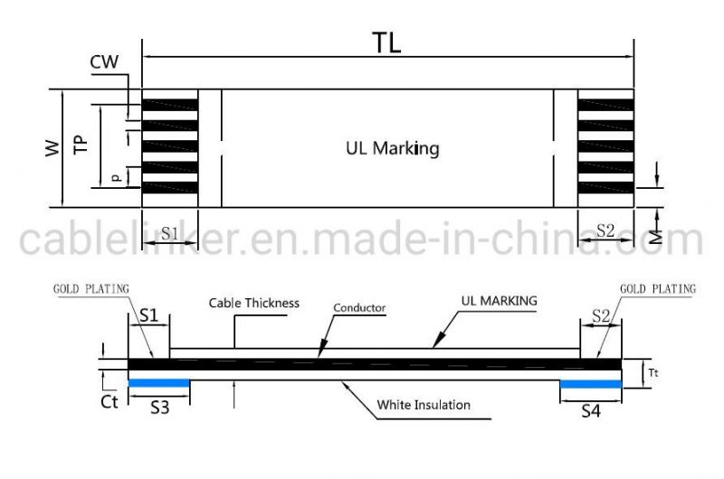 Ipex Lvds FFC 40pin 30pin 20 Pin FFC FPC Cable for LCD