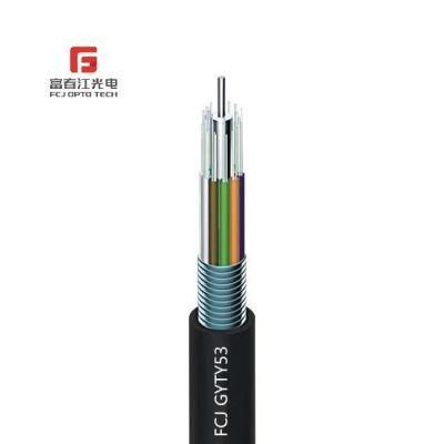 Good Quality Outdoor Aerial Optical Fiber Cable with Multi Cores Armored Gyty