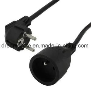 1.2m Black VDE Kema Keur Cee7 Waterproof Power Extension Cord