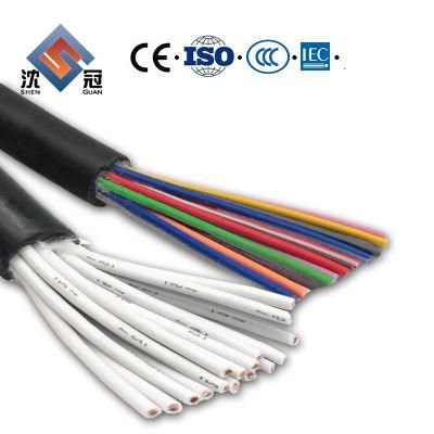 Shenguan PVC Insulated Control Cable 3X0.75mm 5X0.75mm 6X0.75mm Electric Cable
