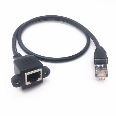 RJ45 with Mounting Screws to Cat 6 Cable