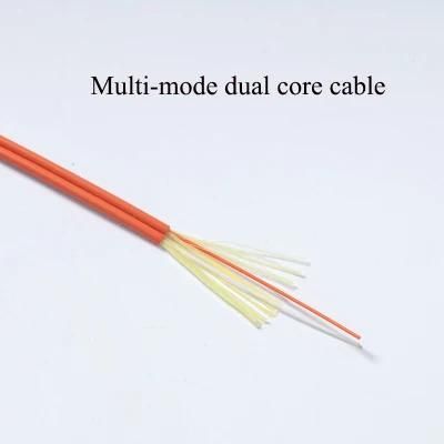 Factory Direct Sale OEM FTTH Network Indoor Steel Wire Multi-Mode Dual Core Fibra Optica FTTH Fiber Optic/Optical Flat Drop Cable