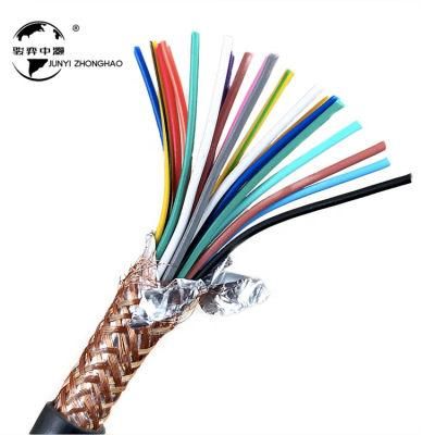 Concrete Mixer Truck Control Cable 2-15 Core Trvv Trvvp PVC Shielded Flexible Drag Chain Towline Control 0.75mm Power Cable