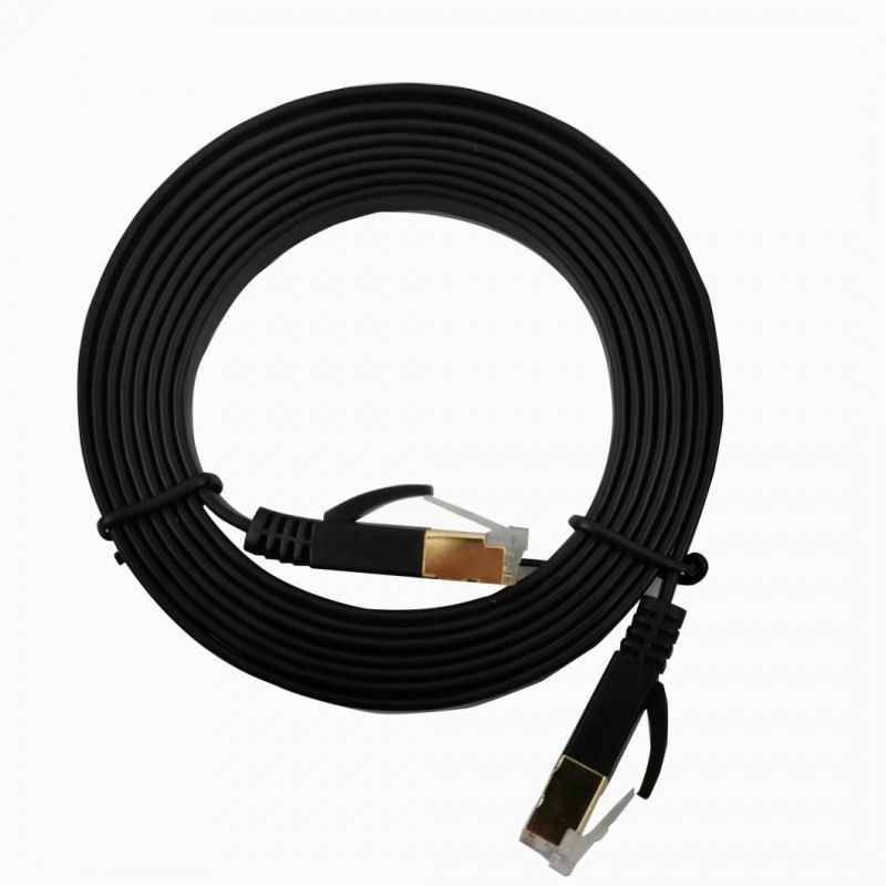 Cat 7 Network Cable Shielded UTP FTP SFTP Solid Flat Internet LAN Computer Patch Cord Ethernet Cable