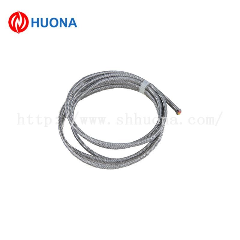 Compensating Cable for K Type Thermocouple 24AWG with PTFE/Stainless Steelscreen