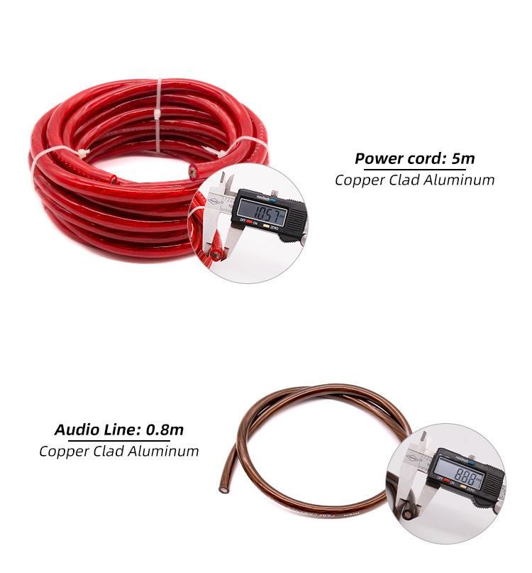Factory Wholesale 2ga Copper-Clad Aluminum Material Power Amplifier Cable High-Power Car Audio Copper-Clad Aluminum Wire