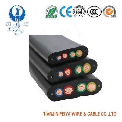 H05vvh6-F Factory Hot Sell PVC Insulated Sheathed Flat Elevator Travel Cables