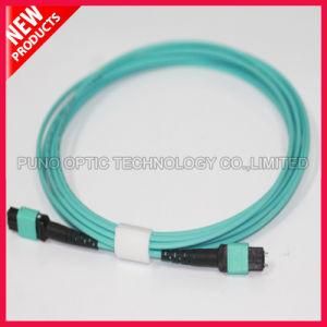 Aqua 12F Fiber Optic MPO OM3 Trunk Cables