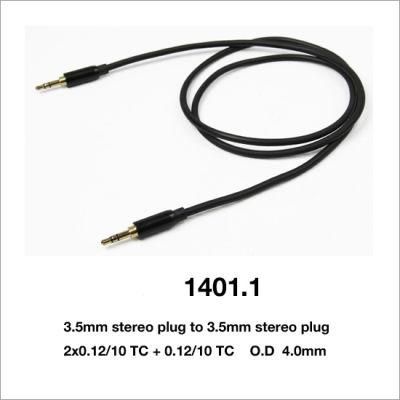 Aux Cable Mini 3.5mm Stereo to Mini 3.5mm Plug (1401-1)