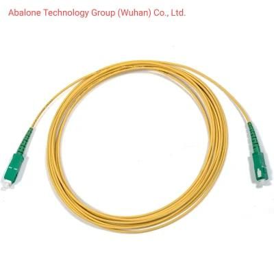 Abalone Simplex G657A2 Sc / APC to Sc/APC Single Mode Cable Fiber Optic Patch Cord Factory OEM