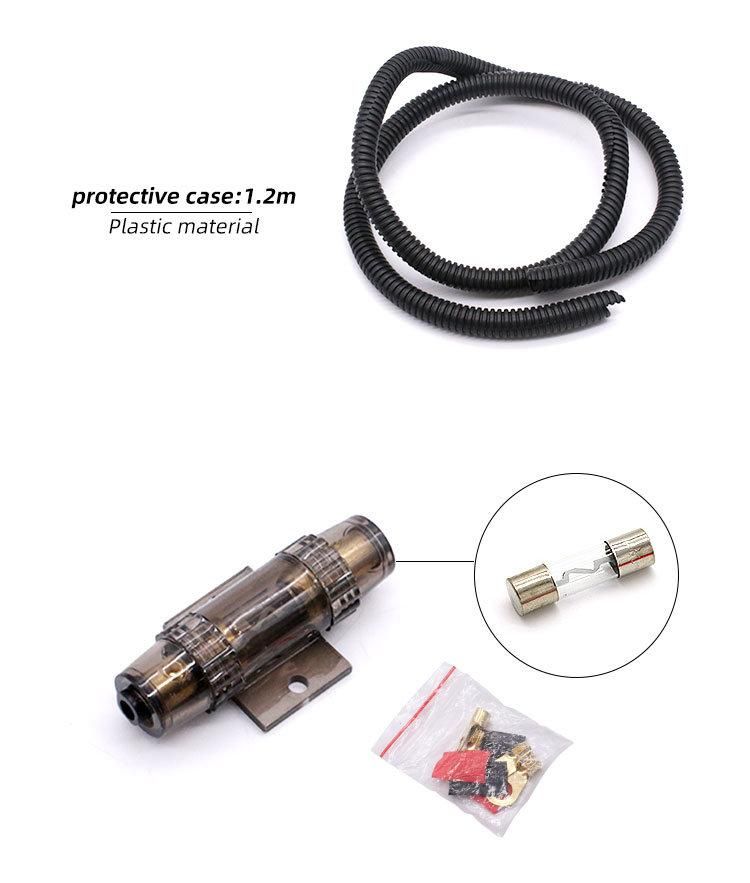 8ga Car Power Amplifier Cable, Copper Clad Aluminum Wire Core Car Audio Wire