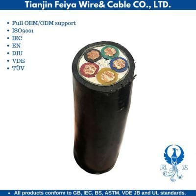 Vct VV Solid Copper PVC Insulation 5 Core 10sqmm Electrical Cable Aluminium Cable Control Electric Coaxial Cable Waterproof Rubber Cable