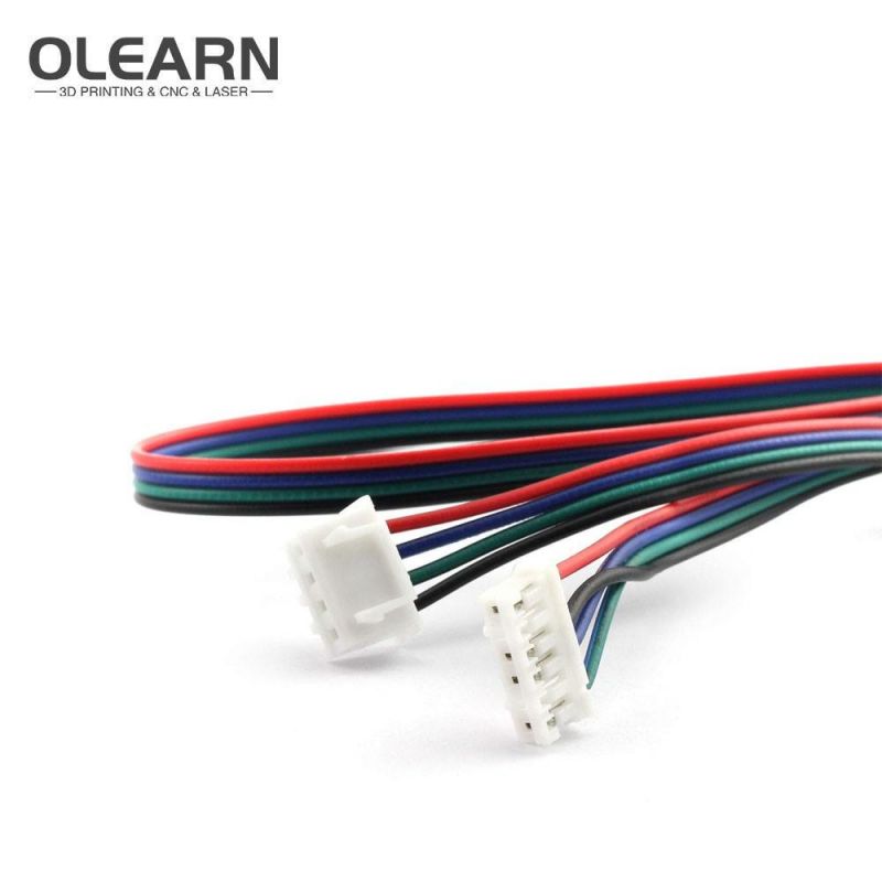 Olearn 3D Printer Motor Connector 4PCS/Lot DuPont Line Xh2.54 4pin to Xh2.0 6pin White Terminal 4pin Stepper Motor Cable