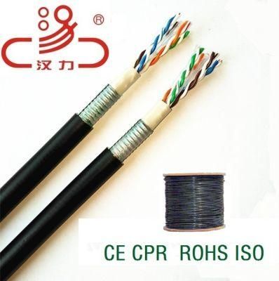 CAT6 Solid Bare Copper 23AWG 4pr CAT6 Cable Fluke Test Passed