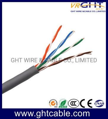 Grey PVC Indoor UTP CAT6 Cable Bc CCA Network Cable