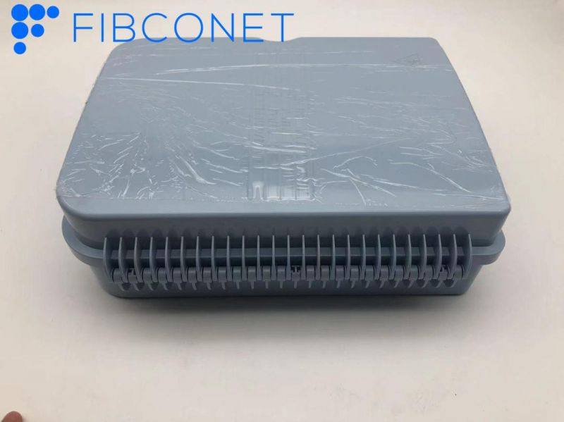 Optic Distribution Box 1in 2in 16 18 Cores ABS Material IP65 Sc LC Adapter Fiber Terminal Splitter Box