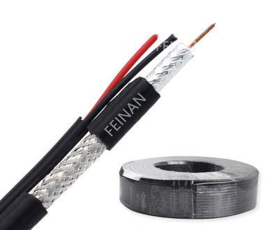 Reliable Quality 18AWG Bc/CCS Cable Rg59 Coaxial Cable with 2c for CCTV Security Camera