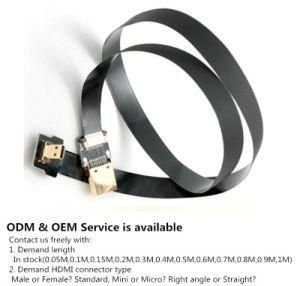Xaja Kuyia 1.5m Flexible Stretch Male to Mini with HDMI Cable Adapter Black Color