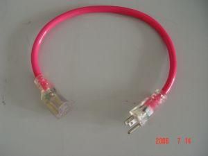 UL Listed 50FT Nean Pink Outdoor Extension Cord