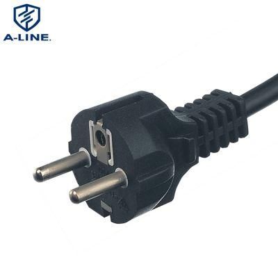 Professional Manufacture VDE Approval European 3 Pins Schuko Straight Power Cord