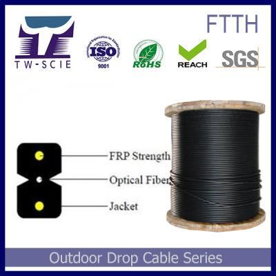FTTH Indoor Singlemode Drop Optical Fiber Cable G657A