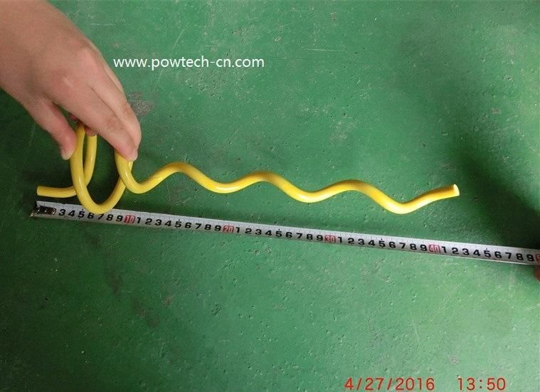 Yellow Spiral Bird Flight Diverter (one side)